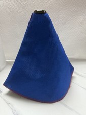 Jdm Fabric Blue W Red Stitches Shift Knob Shifter Boot Cover Mtat Universal Jdm Fabric Blue W Red Stitches Shift Knob Shifter Boot Cover Mtat Universal