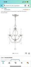 Livex Lighting 6423-91 Chesterfield 3 Light Mini Chandelier, Brushed Nickel