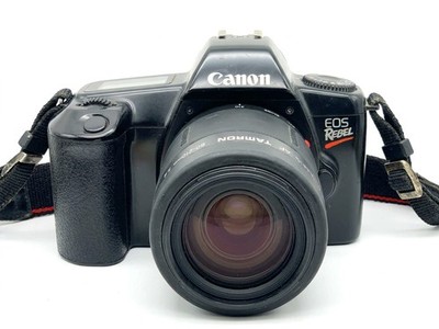 Canon EOS Rebel + Tamron 80-210mm f/4.5-5.6 Kit Set Analog SLR 35mm Kamera