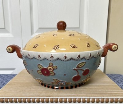Mary Englebreit Large Ceramic Soup Tureen With Handles And Lid
