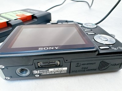 Sony Cyber-shot DSC-W50 6MP Digital Camera Black/Silver Japan Menu