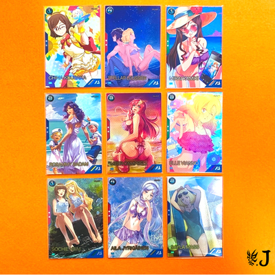 Gundam Arsenal Base Summer Fes 2025 Promo Card Set x9 Bikini Girls
