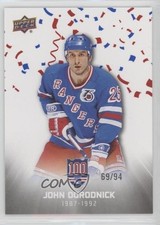 2025-26 New York Rangers Centennial Cup Celebration 69/94 John Ogrodnick #32 av1