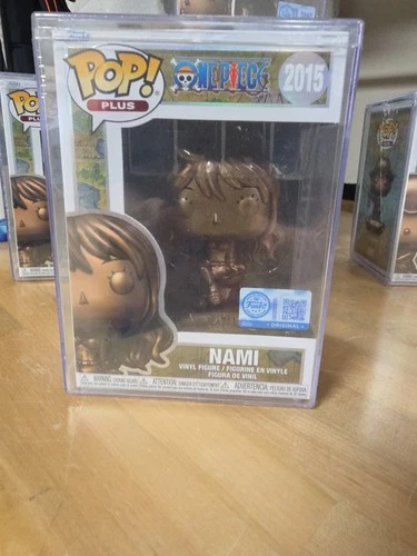 Funko Pop! Plus Nami Bronze Statue #2015 One Piece + Protector!
