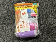 Fruit of the Loom LOW RISE BRIEFS Women Size 9/2X Super Value 8 Pk NEW