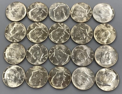20 1968 D BU US 40% Silver Kennedy 50c L24305