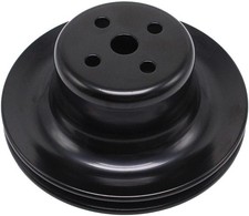 1 Pc Sbf Small Block Ford Black Steel Single Groove Water Pump Pulley Fits For