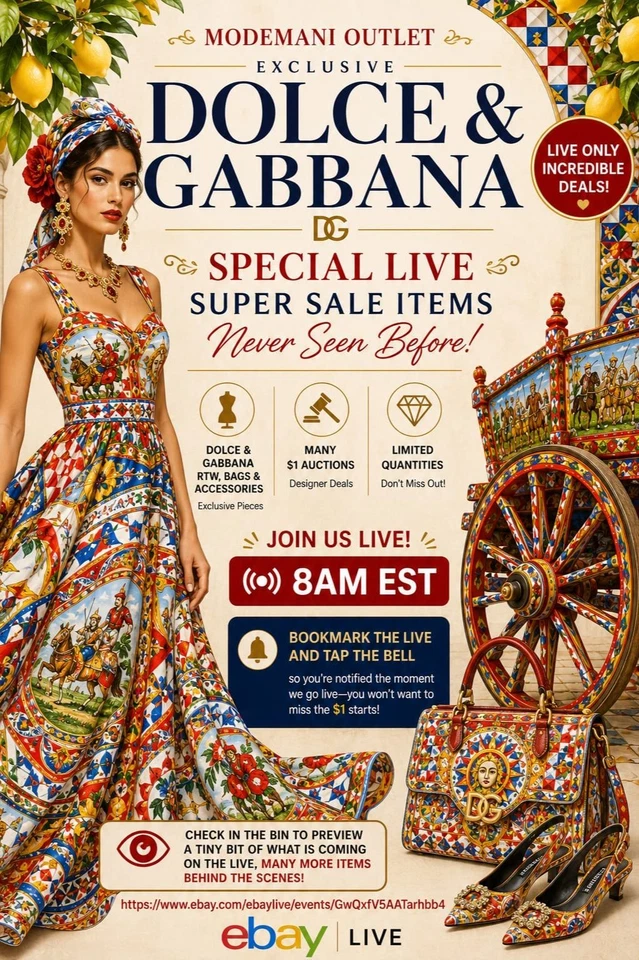 ⭐🎒🎀Mixed live show! Incredible Sale Items from Dolce & Gabbana ! 🎀🎒⭐