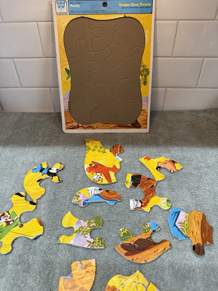 Whitman Goofy Frame-Tray Puzzle For Children. No 4510A Western Publishing  - Image 4 of 4