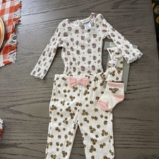 Chick Pea Baby Girl's Floral Footed Pajamas