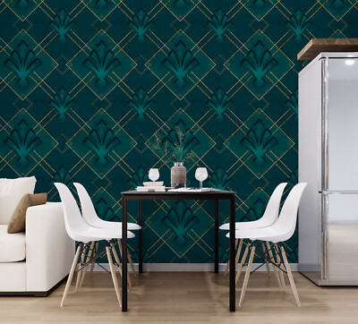 3D Elegant Green A2008 Wallpaper Wall Mural Self-adhesive Andrea Haase Amy