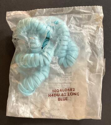 Western Electric Handset Cord H4DU-62 Long Blue Coil NOS Modular Phone OPEN BOX