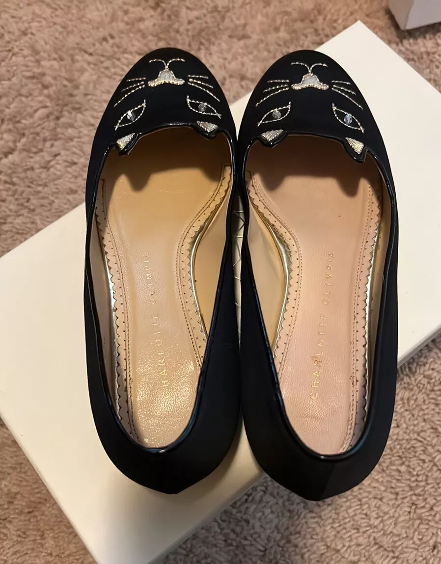Charlotte olympia rainbow kitty cheap flats