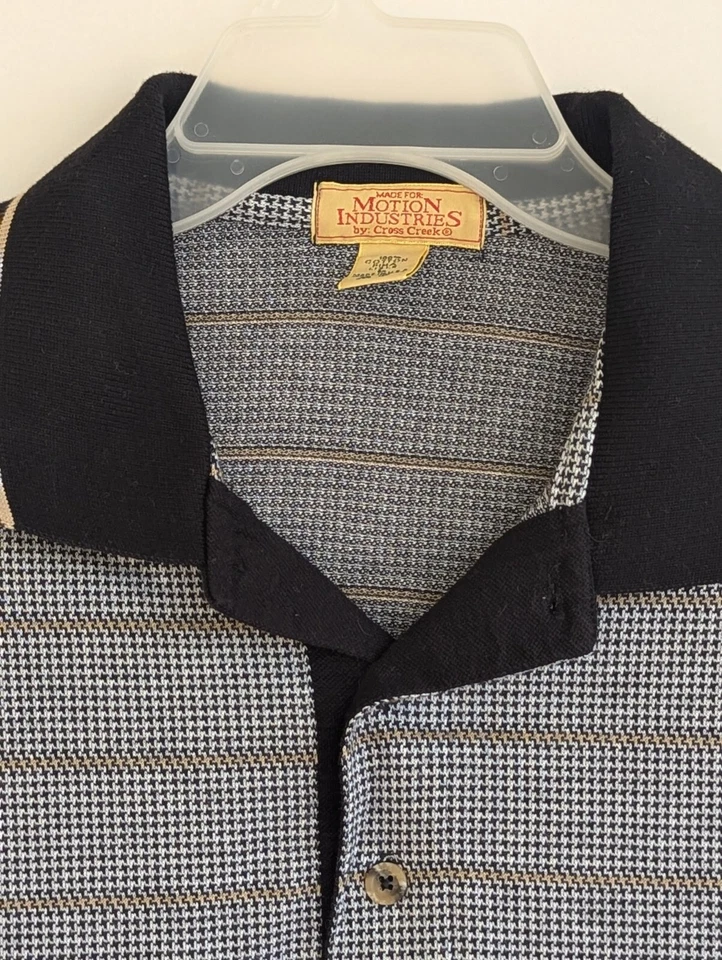 Polo De Colección Cross Creek Motion Industries Para Hombre Grande Hecho en EE. UU. 90 Pata de Gallo Pima Foto 4 de 4