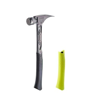 14 oz. TiBone Milled Face Curved Handle Yellow Replacement Grip (2-Piece)