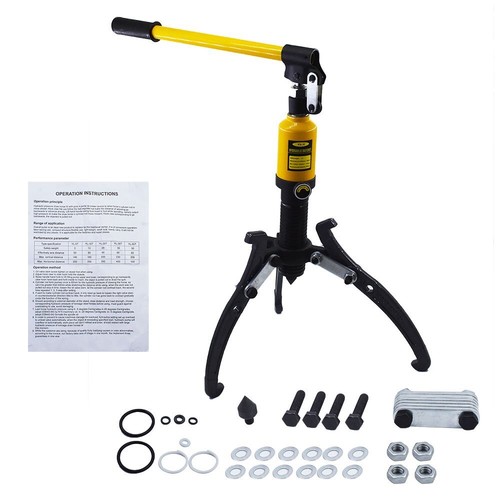 3in1 Hydraulic Gear Puller 5 Ton Pulling Pumps Oil Tube Drawing Machine W/ Case - Picture 3 of 9