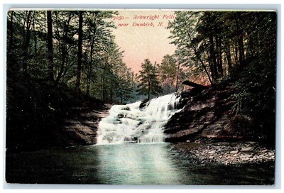 c1907 Arkwright Falls River Lake Near Dunkirk New York Vintage Antique Postcard