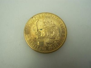 1992 Advertiser medallion Barcelona Olympics - Australia shooting for gold 796