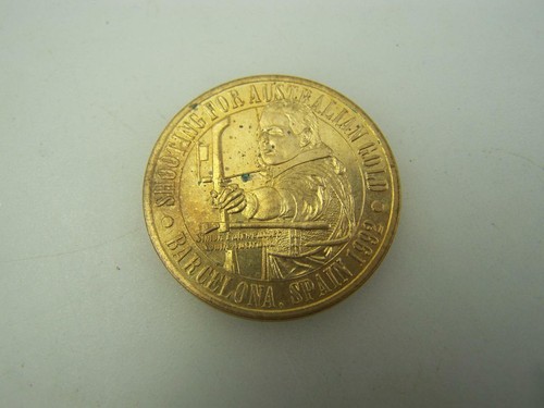 1992 Advertiser medallion Barcelona Olympics - Australia shooting for gold   796