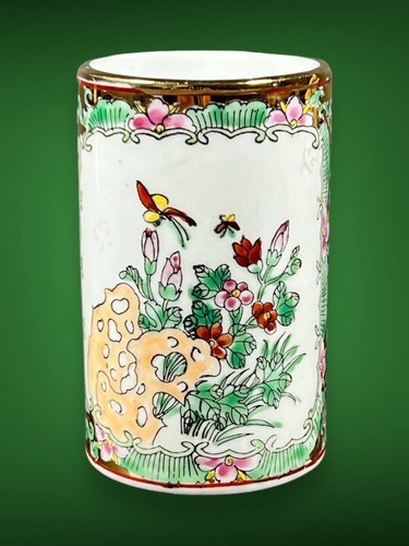 Chinese Antique Porcelain Brush Pot - Picture 4 of 7