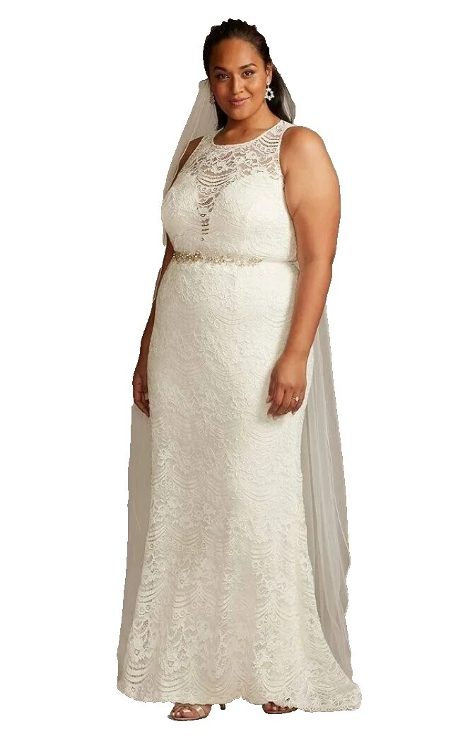 Embroidery Lace Wedding 22 Women's Size Dresses