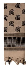 Spartan Helmet Tactical Shemagh Desert Scarf - Tan 42" Face, Neck & Head Scarves