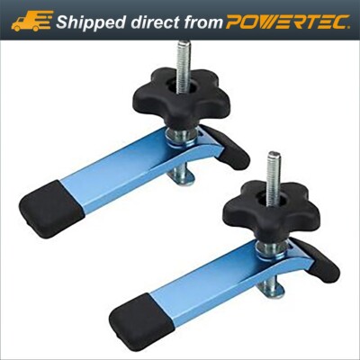 POWERTEC T-Track Hold Down Clamps, 5-1/2 x 1-1/8'' Width-2 Pack (71168)