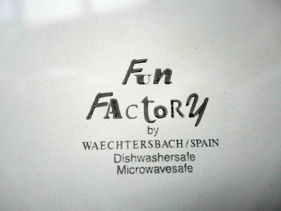 Wächtersbach Fun Factory . 1 Suppenteller 21 cm . Blaue Blumen . - Bild 2 von 2