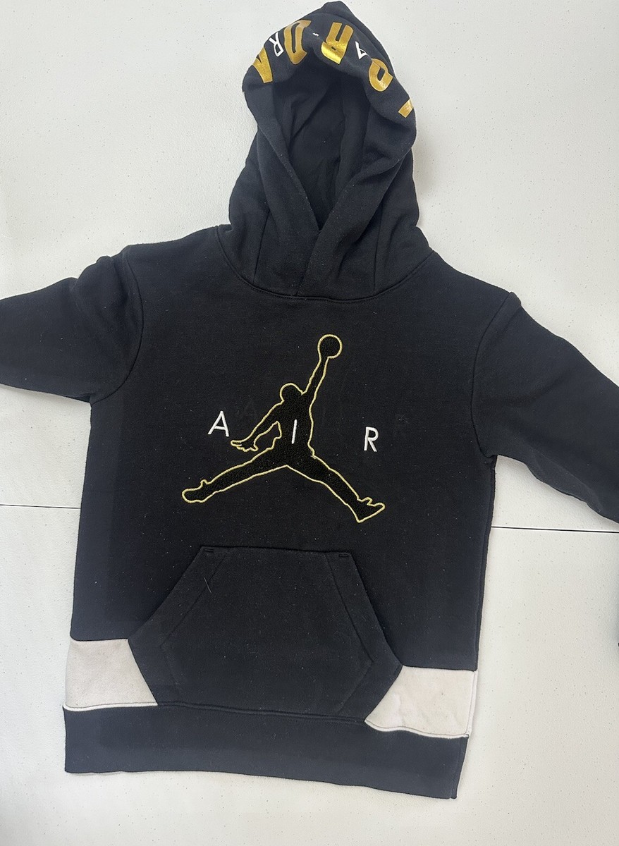 air jordan hoodie black and gold