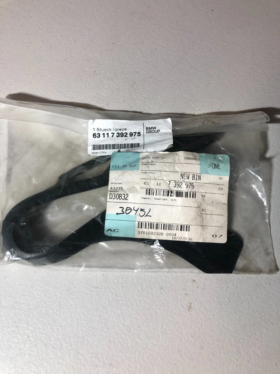 NEW 2015-2017 BMW X4 Left Driver Headlight Gasket Seal Genuine 