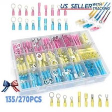 Heat Shrink Wire Connectors Marine Automotive Waterproof Terminals 270/135pcs