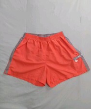 VTG 90s NIKE Shorts Adult Sz XL 16 - 18 3.5 Inseam Swoosh Spell Out Zip Pocket