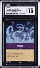 2023 DISNEY LORCANA EN 1-THE FIRST CHAPTER FOIL 63 FREEZE CGC 10