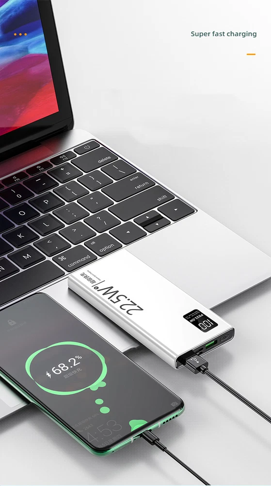 Power Bank 20000mAh 20W Charging Portable External Battery Backup For Cell Phone