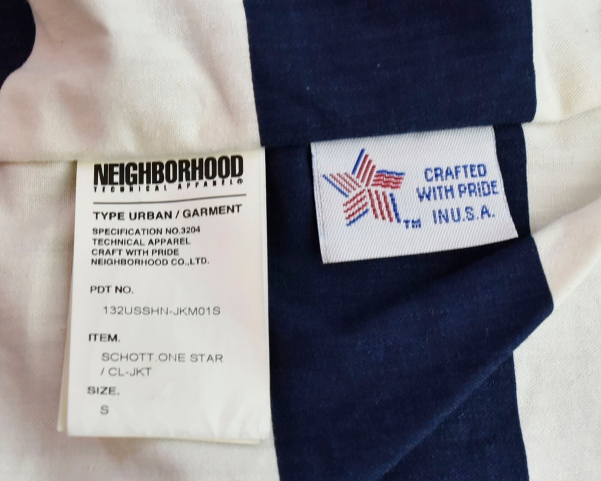 SCHOTT X NEIGHBORHOOD 13AW One Star Leather Double Riders Jacket 