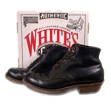 WHITE'S WHITE BOOTS SEMI DRESS BLACK CHERRY 2332W SIZE 9E (27cm) Used