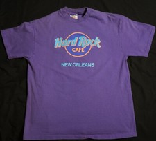 Hard Rock Cafe New Orleans 90s Vintage T-Shirt Large Purple USA Made Hanes