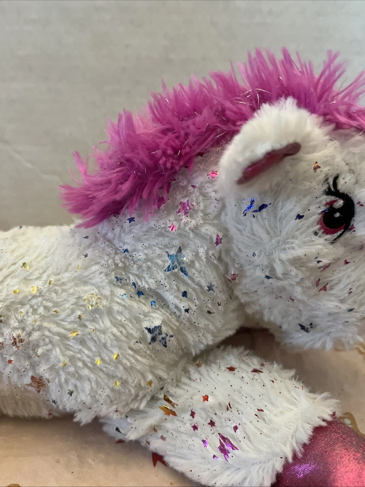 Dan Dee Unicorn w/ Matallic Stars Horn & Hooves Plush Stuffed Animal Toy - Image 3 of 4