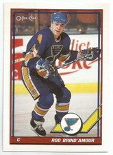 ROD BRIND'AMOUR 1990-91 O-PEE-CHEE CARD NM-MT+ CONDITION ST. LOUIS BLUES