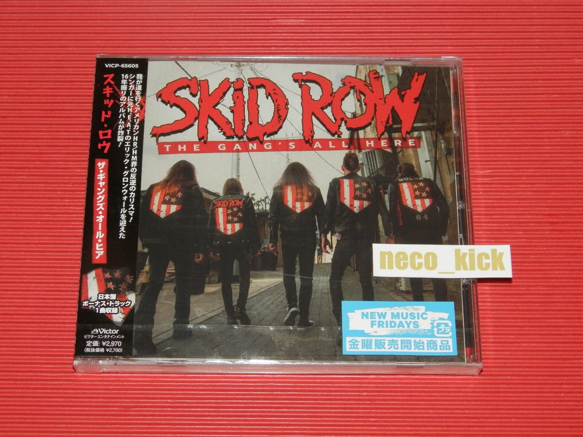 SKID ROW THE GANG'S ALL HERE WITH BONUS TRACK JAPAN CD WITH OBI
