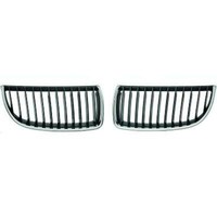 Grill Links Passend FüR BMW E90/E91 Baujahr 05-08 Chrom-Schwarz,