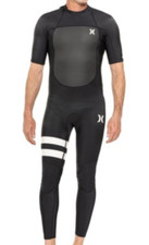 Hurley Fusion 202 Back Zip Wetsuit - 2 mm, UPF 50 , Short Sleeve -L- NWT - 250