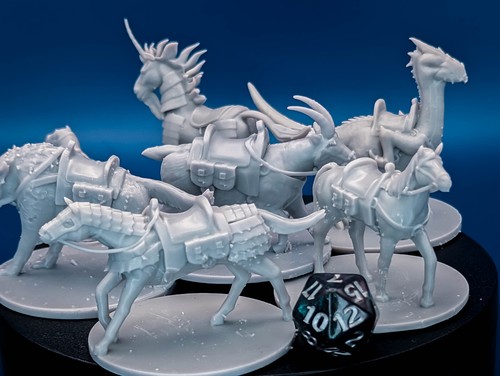 Epic Mounts Pack | 7 Miniatures Starter Set - 28mm Scale DnD D&D Tabletop Miniat - Bild 5 von 10