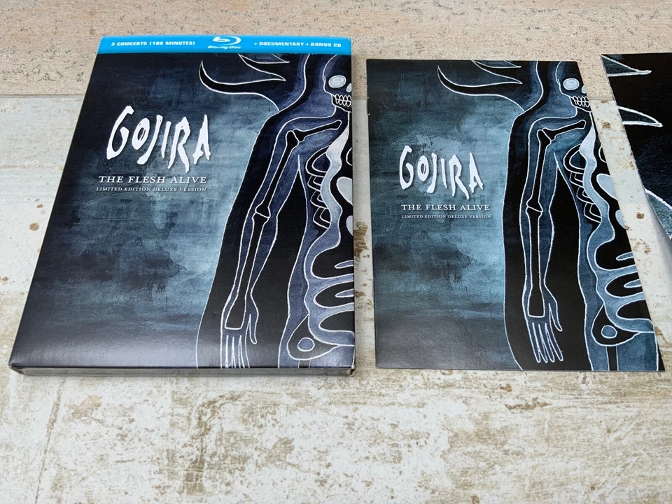GOJIRA THE FLESH ALIVE  RARE LIMITED EDITION Blu-ray + CD 2012 all regions - Image 2 of 4