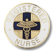 Nurses RN Registered Nurse Emblem Pin  3 Styles