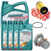 MotoröL Filter Set MotoröL Addinol 5W-40 9 Liter + Schraube FüR BMW 5Er 7Er 730D