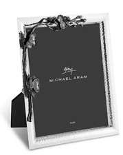 Michael Aram Black Orchid Photo Frame 8" X 10" Silver Hammered Metal