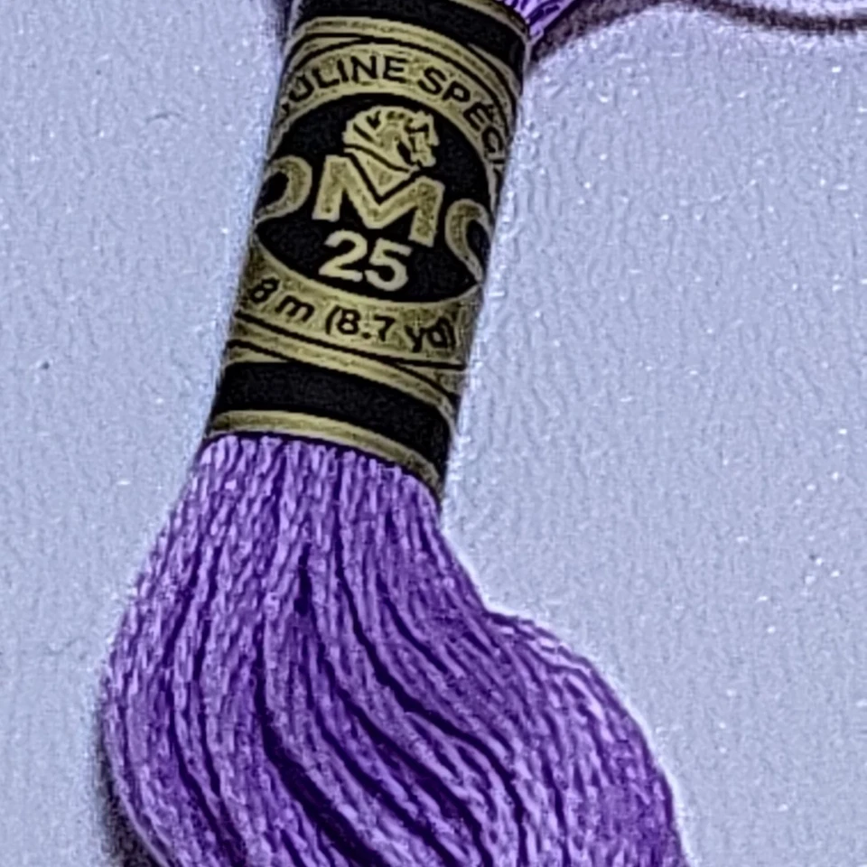 Vintage Mouline Special DMC 25 Embroidery Floss #210 Purple Made in France - Image 2 of 4