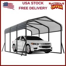 ☑️Metal Carport with Galvanized Steel Roof Sturdy Metal Carport for Cars Boats