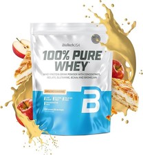 BioTech USA 100% Pure WHEY PROTEIN Pulver 454g APFELKUCHEN